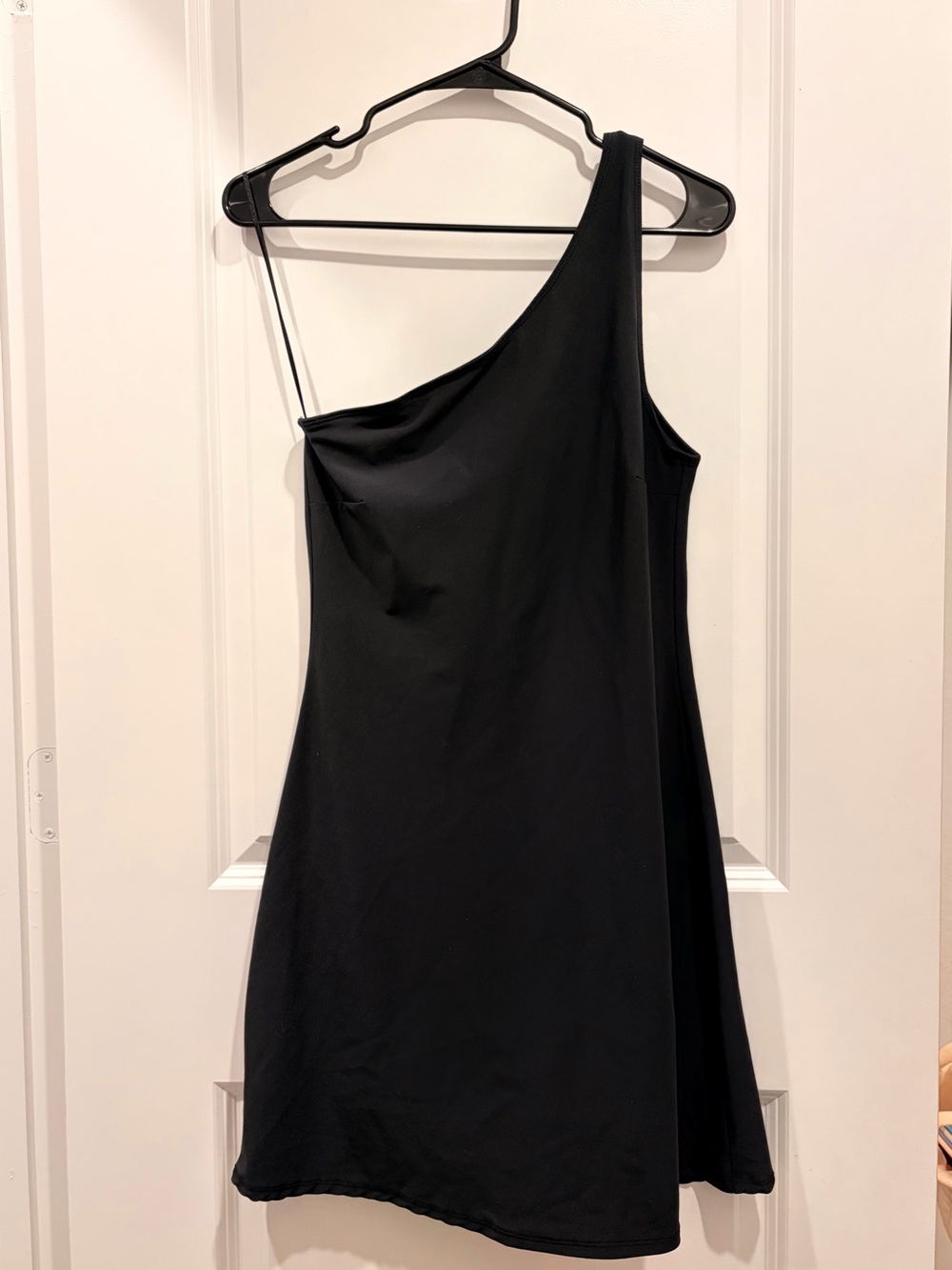 Abercrombie & Fitch One-Shoulder Black Mini Dress